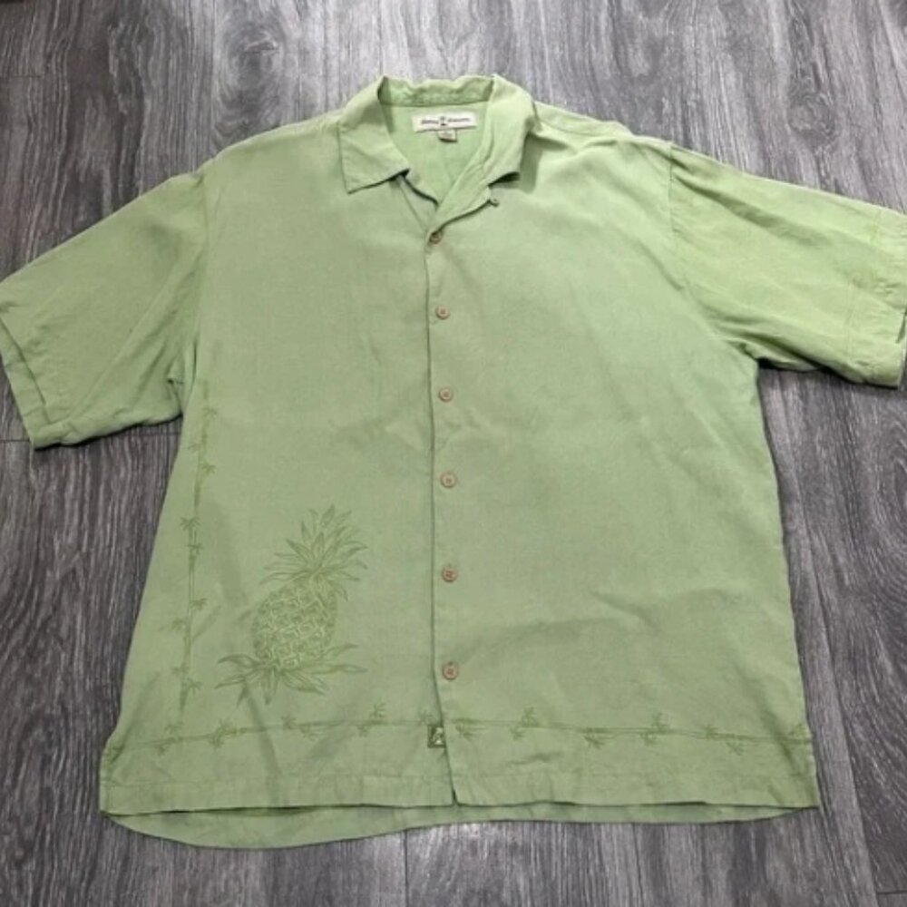 Vintage Tommy Bahama 100% Silk Shirt (M)